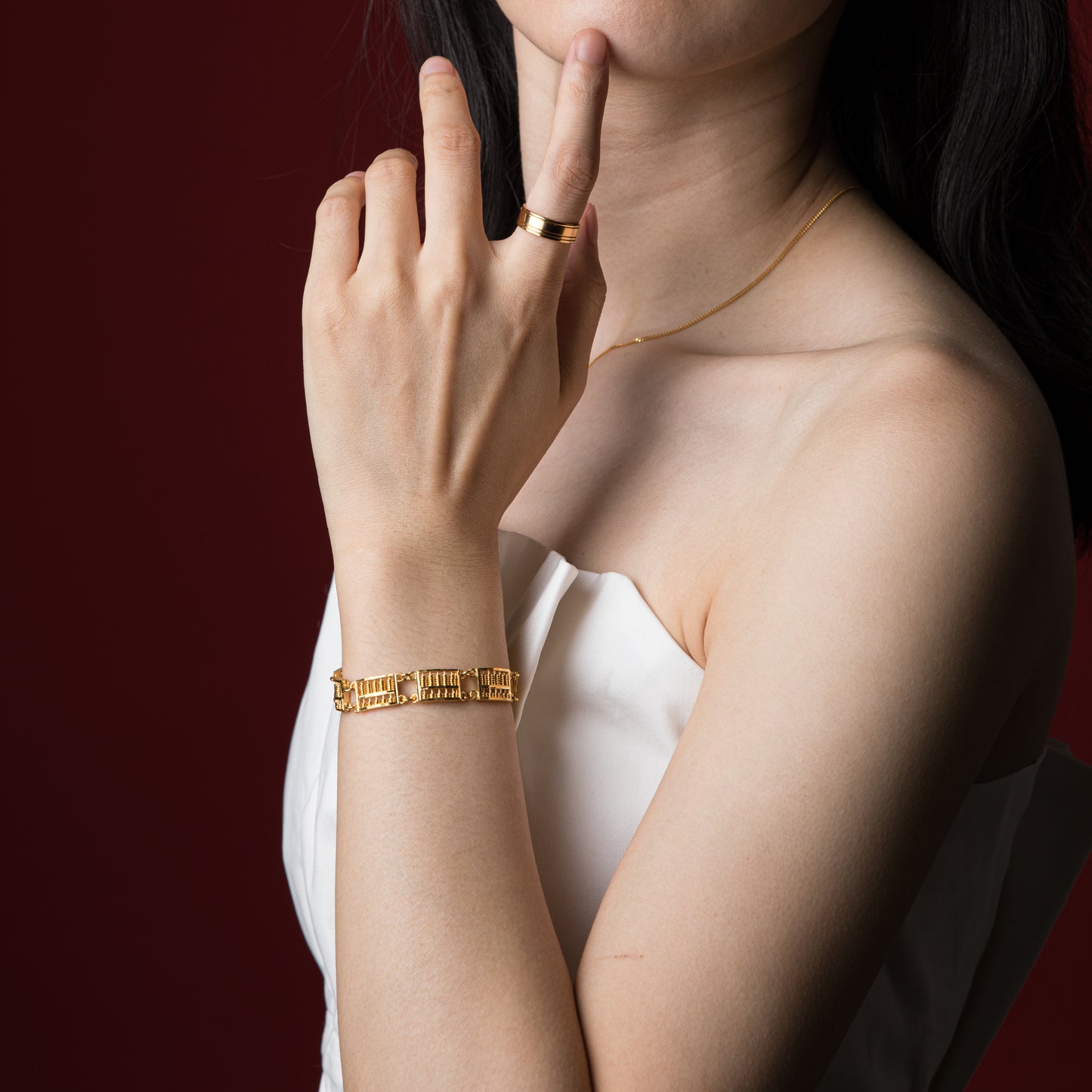 916 Rose Gold Ring - Top Gold Shop Gold Jewellery in singapore