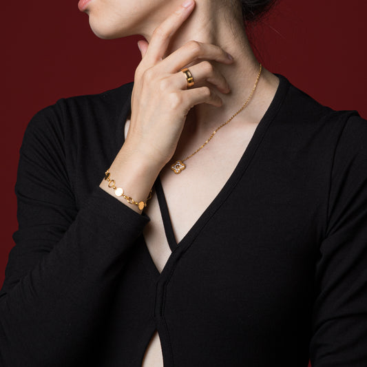 916 Rose Gold Ring - Top Gold Shop Gold Jewellery in singapore