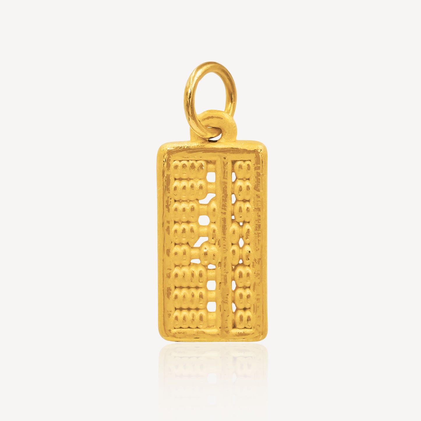 999 足金算盘吊饰