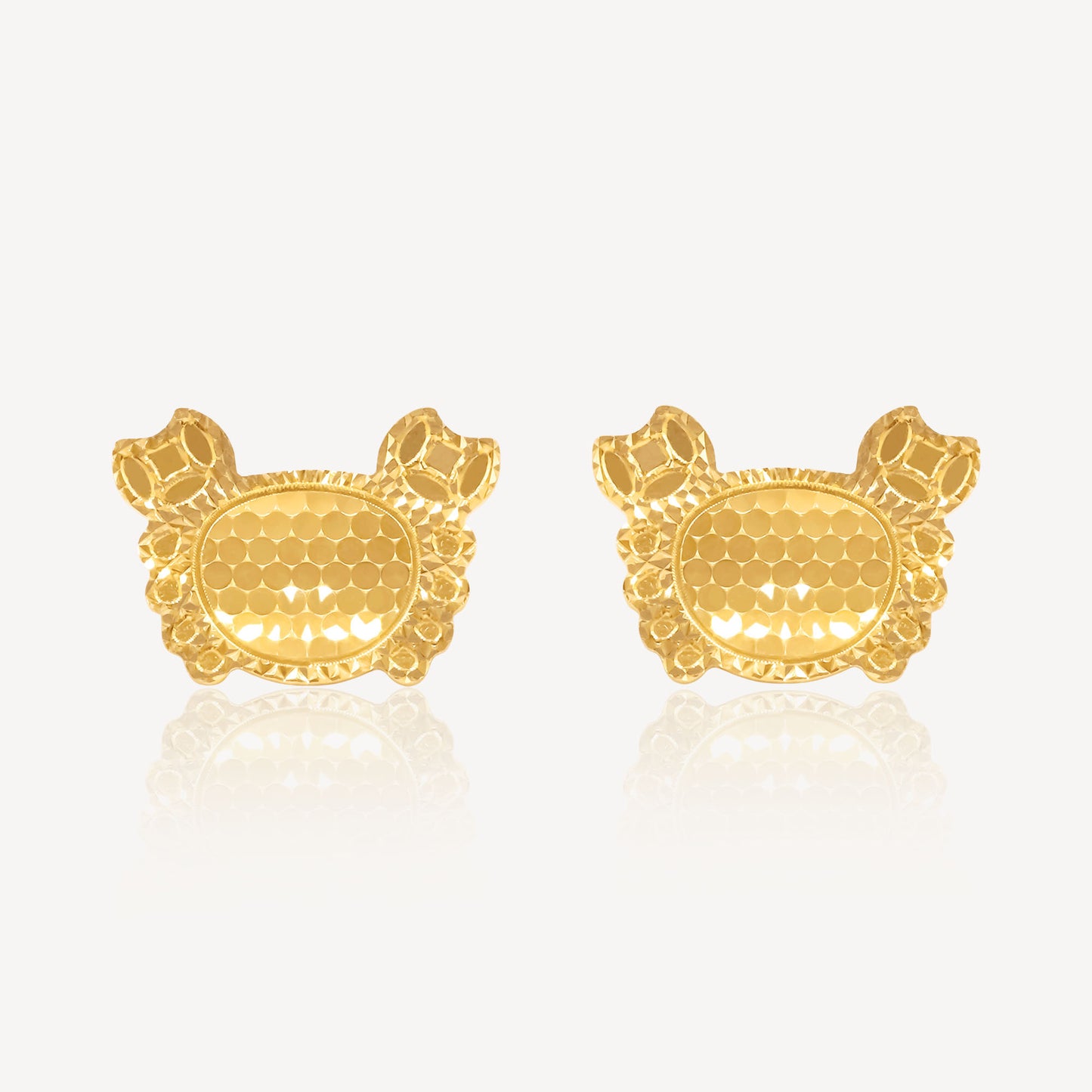 916 Gold Crush Baby Crab Earring