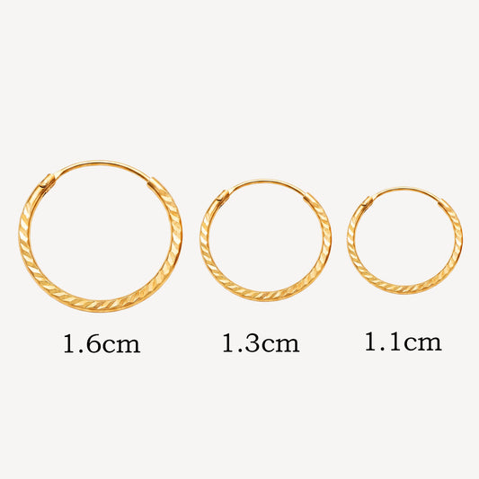 916 Gold Bali Earring