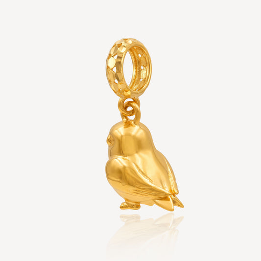 916 Gold Bird Charm
