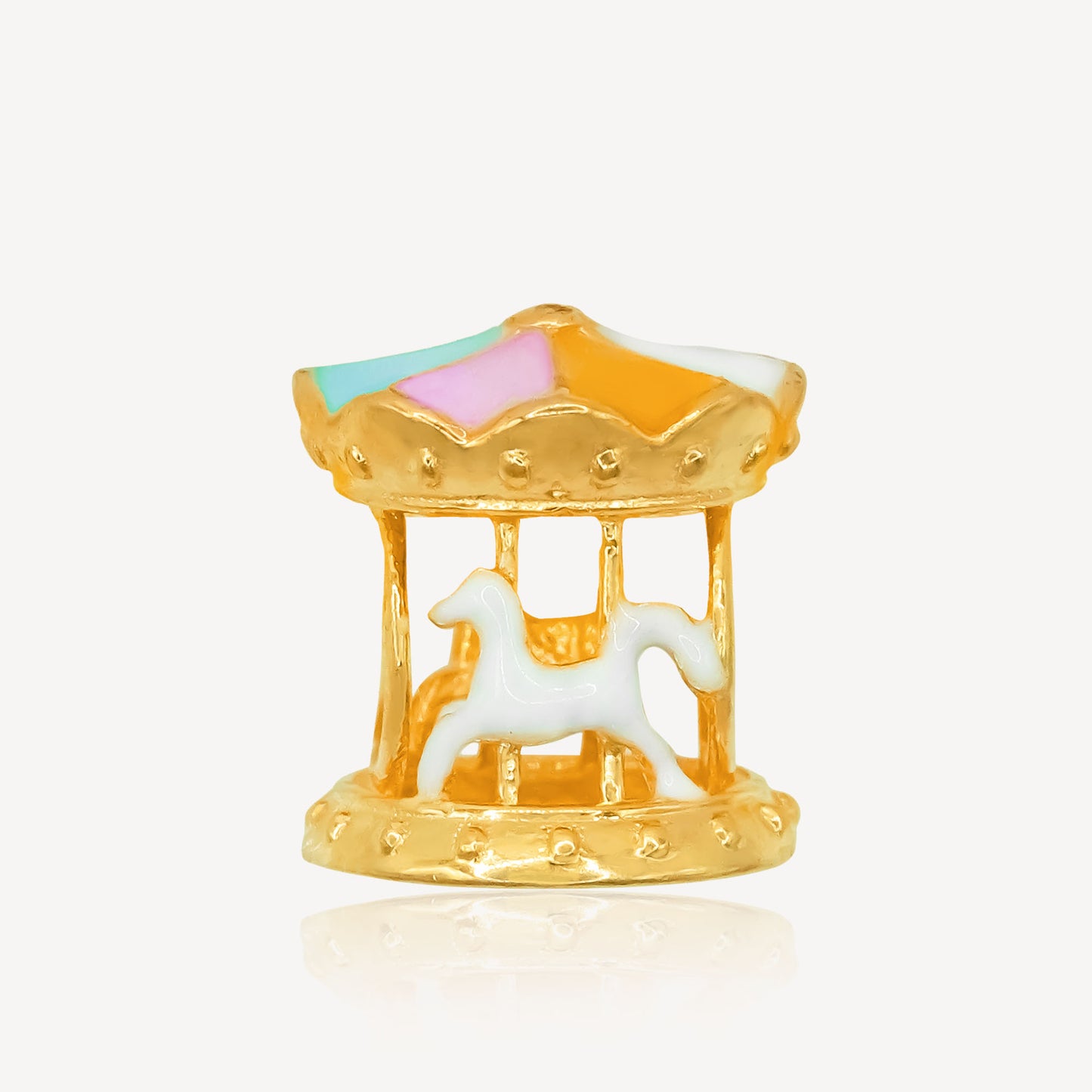 916 金旋转木马吊坠