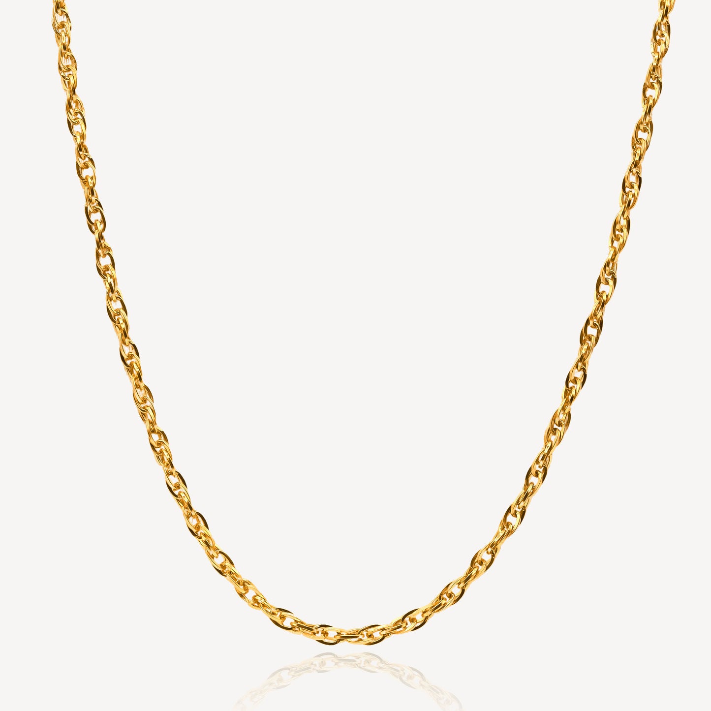 999 Gold Braided Necklace