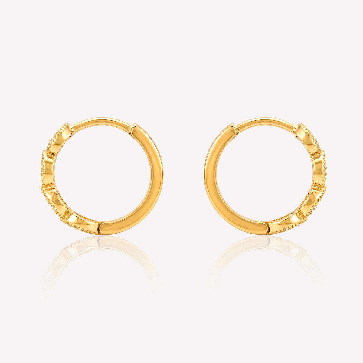 916 Gold Coin Bali Earring