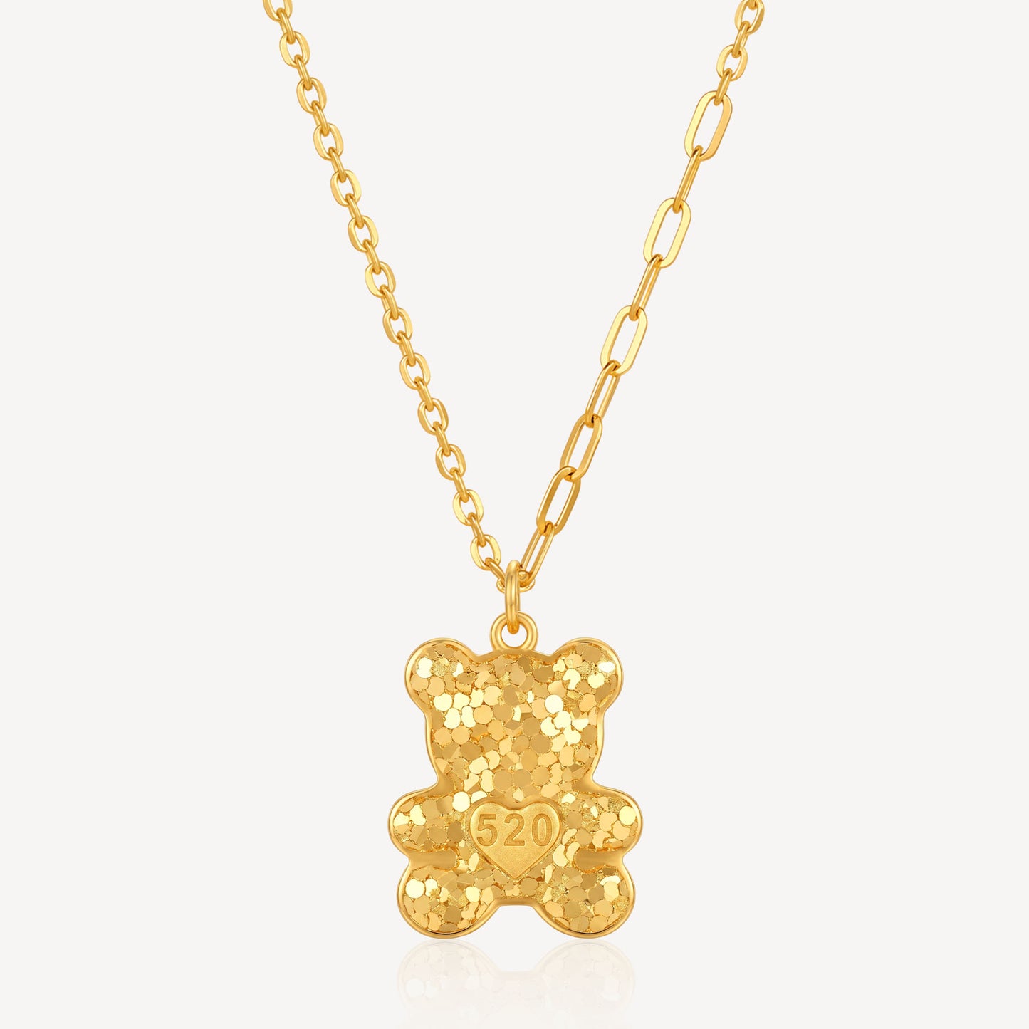 916 Gold Crush 520Bear Necklace