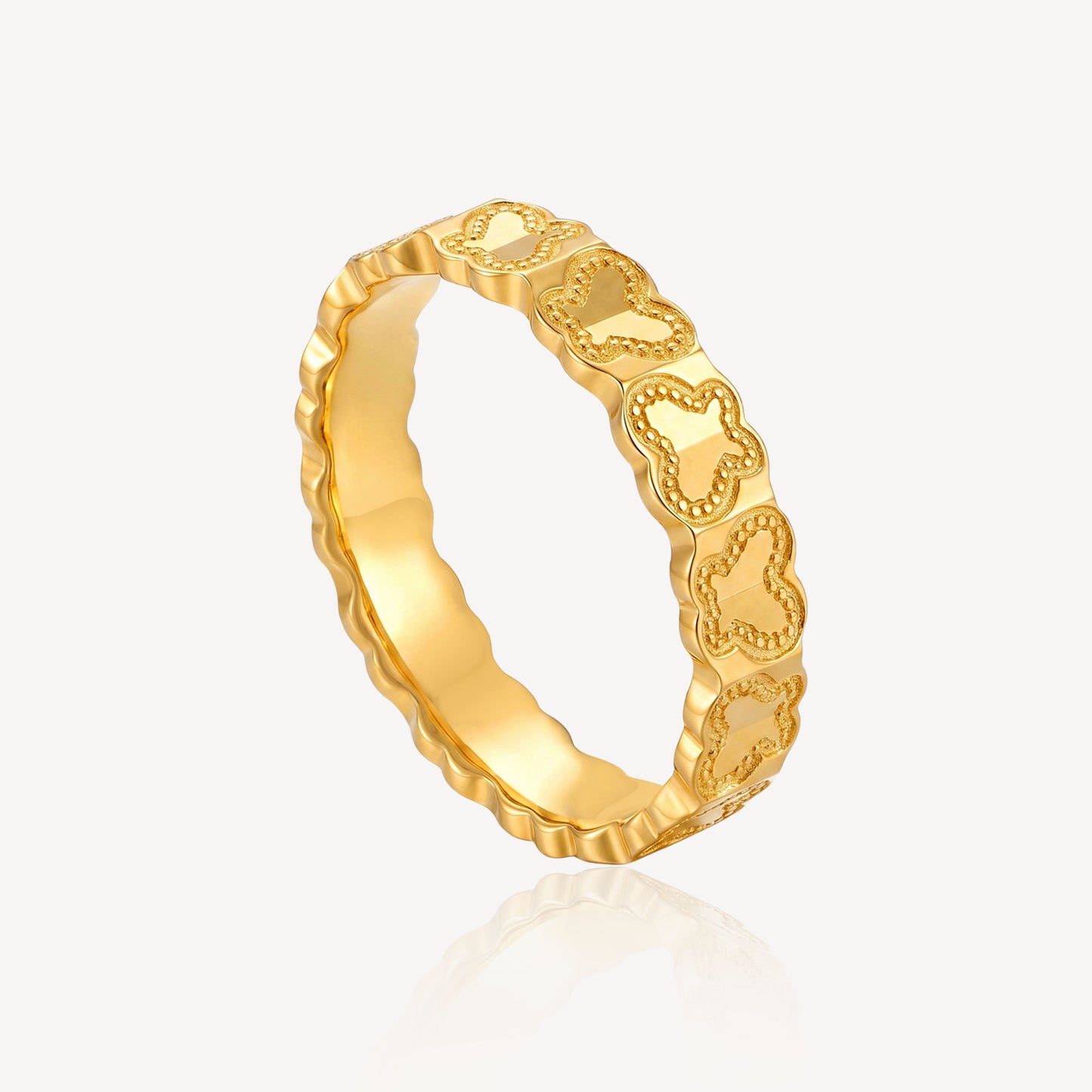 916 Gold Crush Butterfly Ring