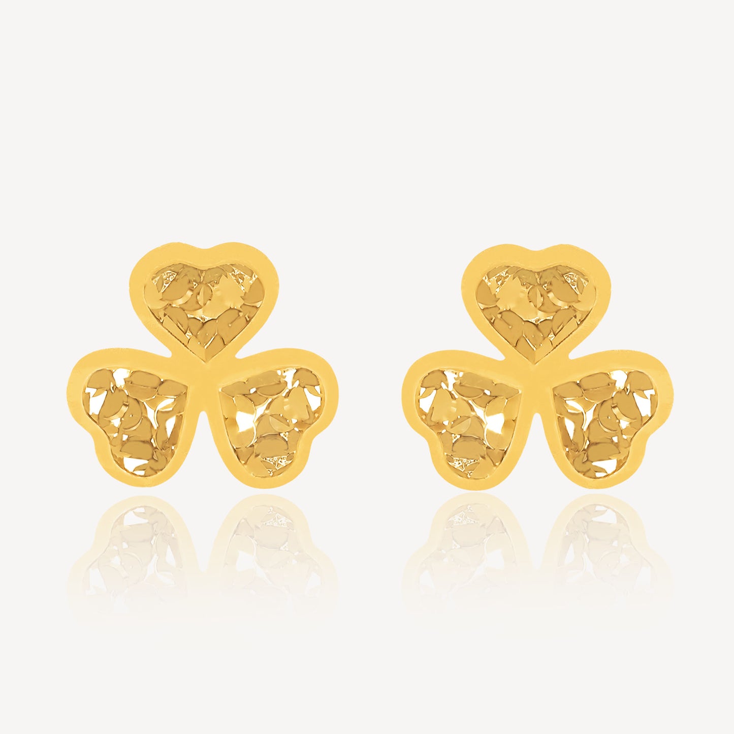 916 Gold Crush Luck Leaf Earring