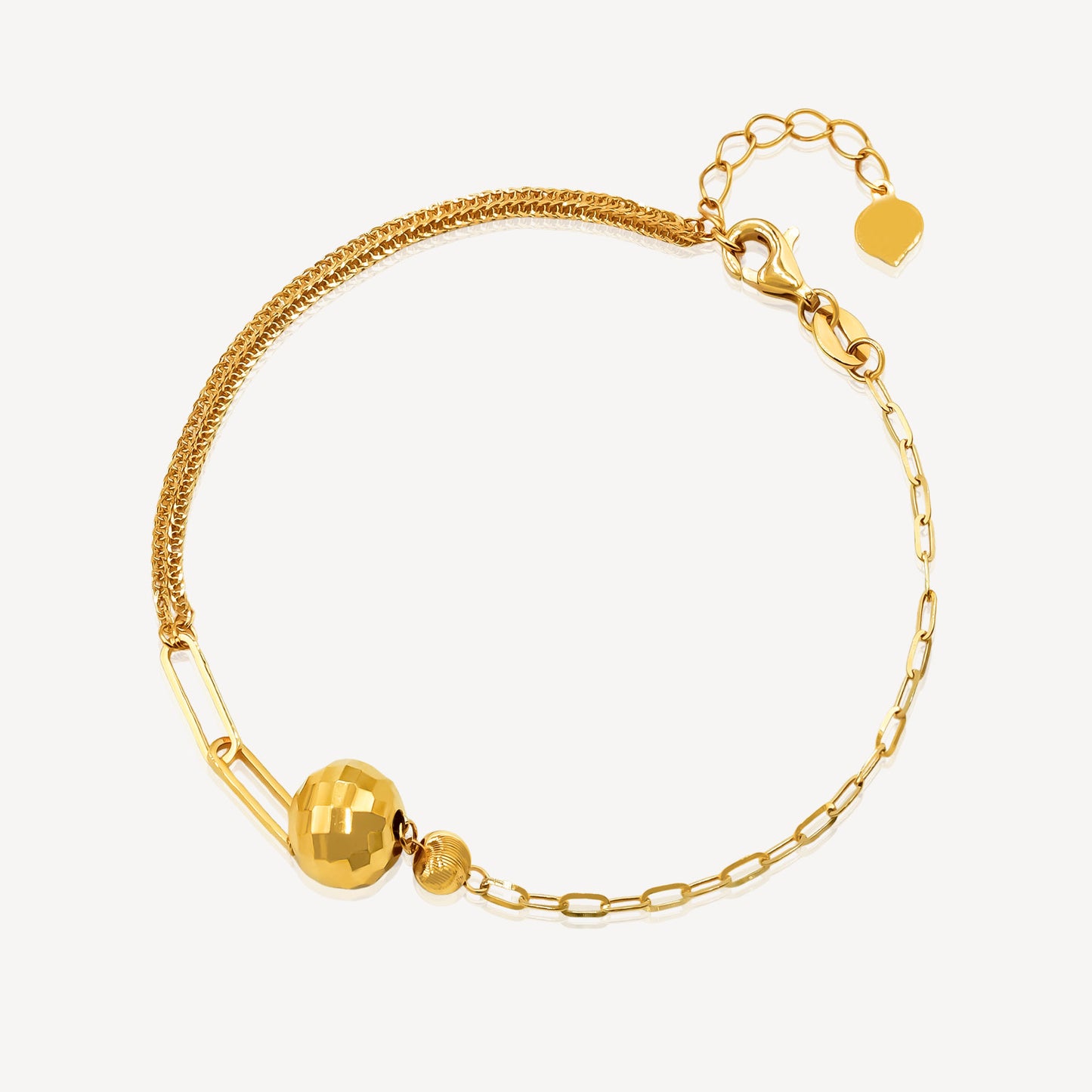 916 Gold Disco Ball Bracelet