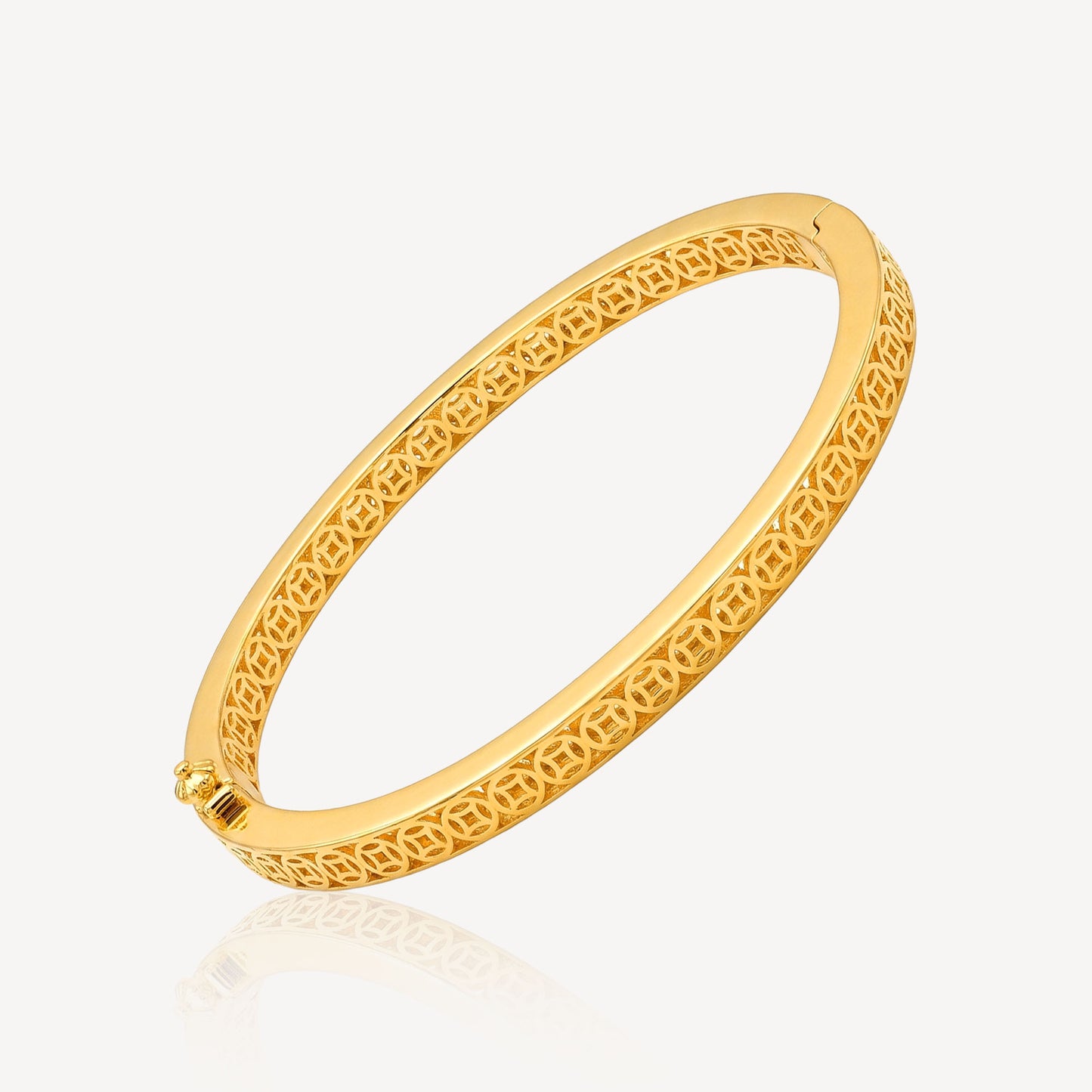 916 Gold Full Coin Bangle - Top Gold Shop Gold Jewellery in singapore