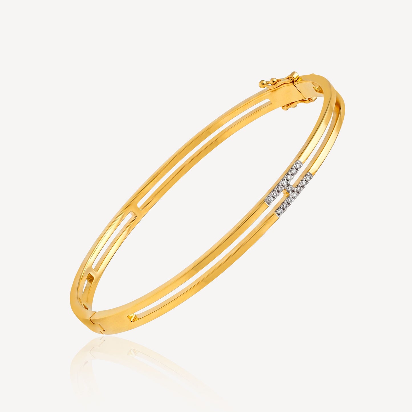 916 Gold H Fahion Bangle