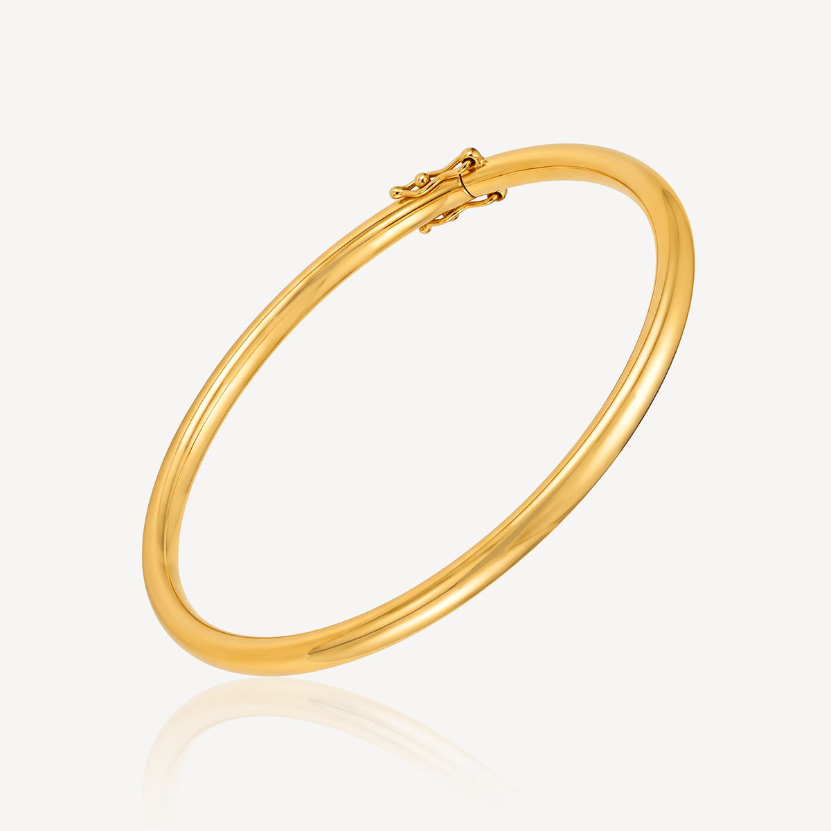 916 Gold Hollow Bangle