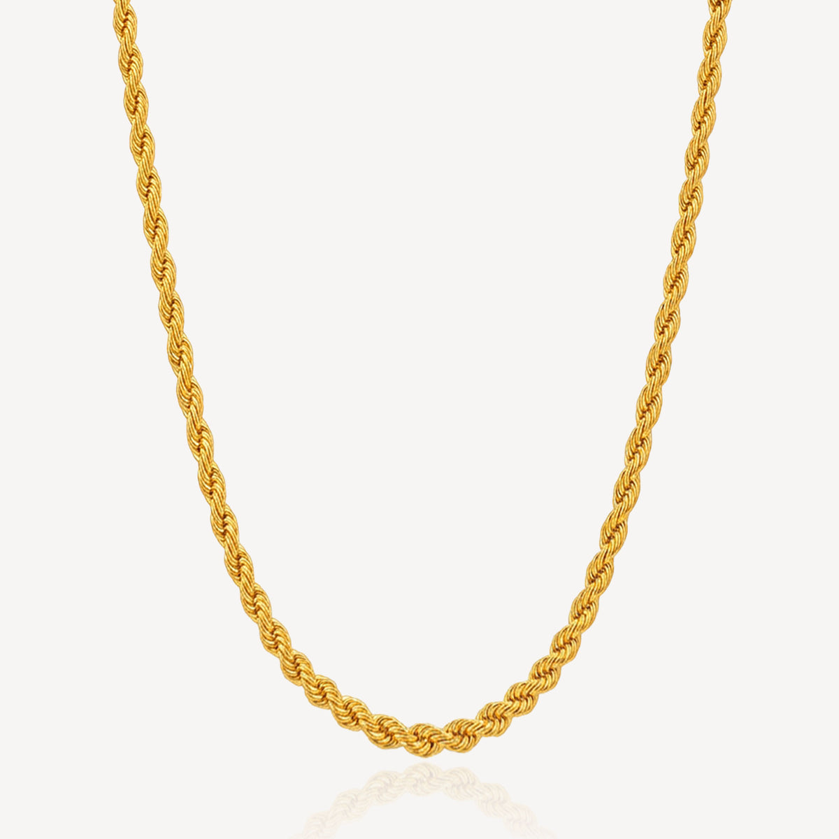916 Gold Hollow Rope Chain (3mm)