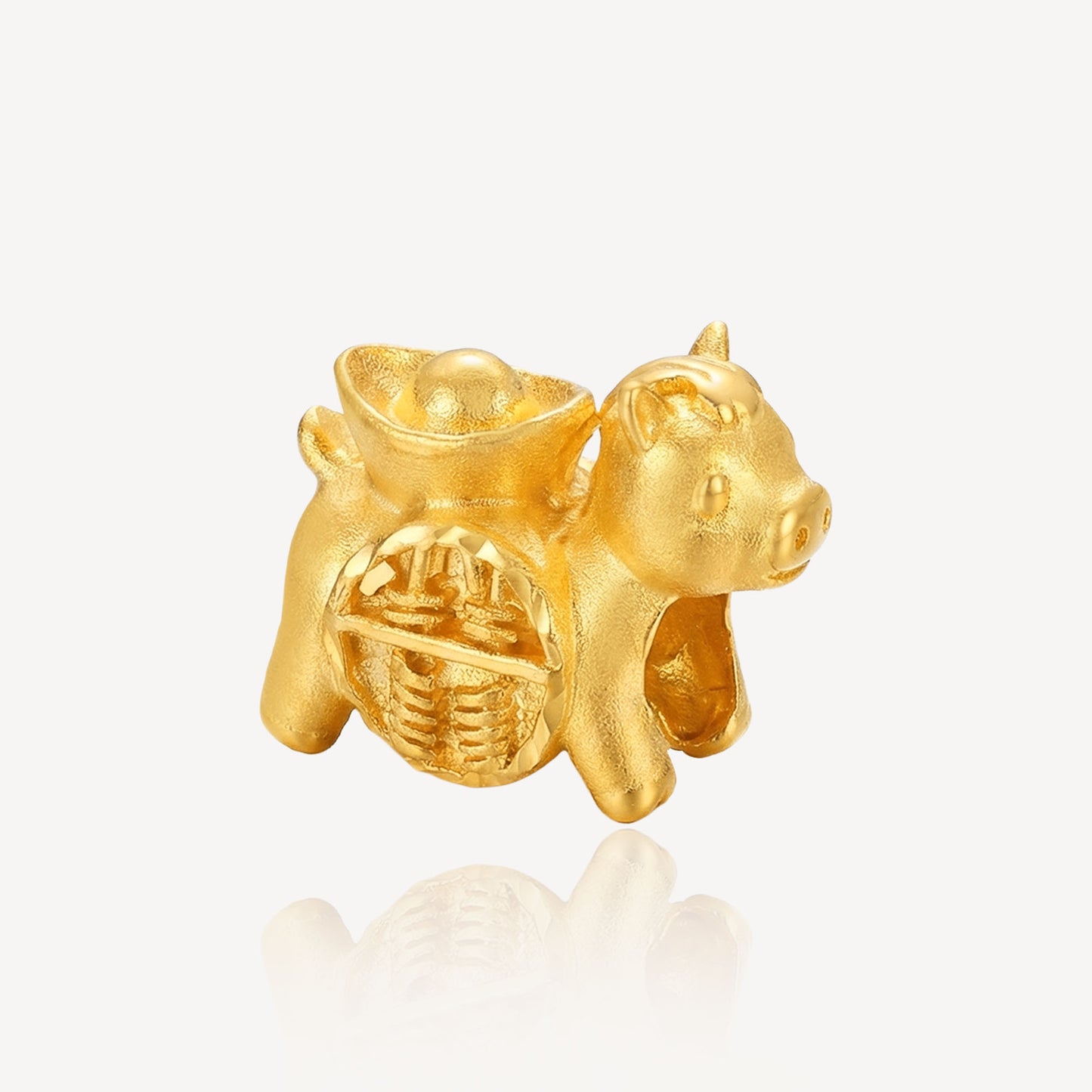 916 Gold Horse Abacus Charm