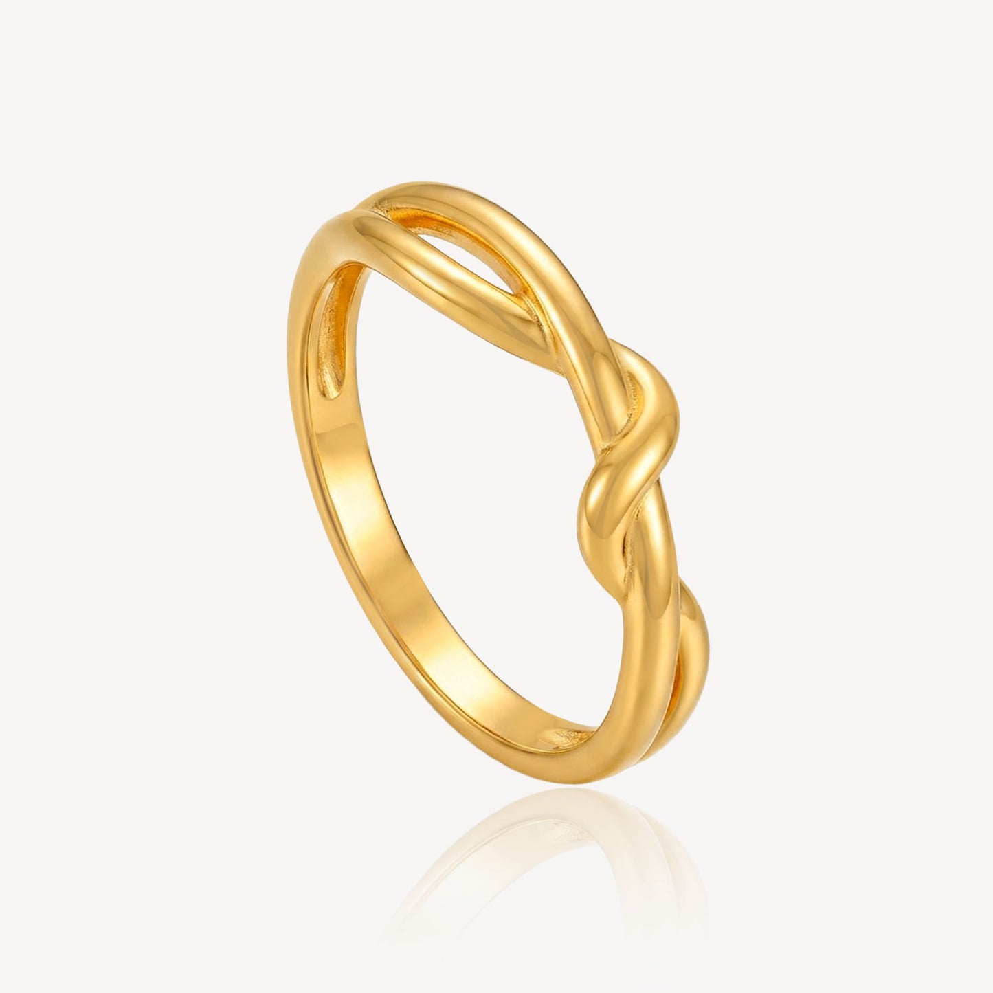 916 Gold Infinity Style Ring