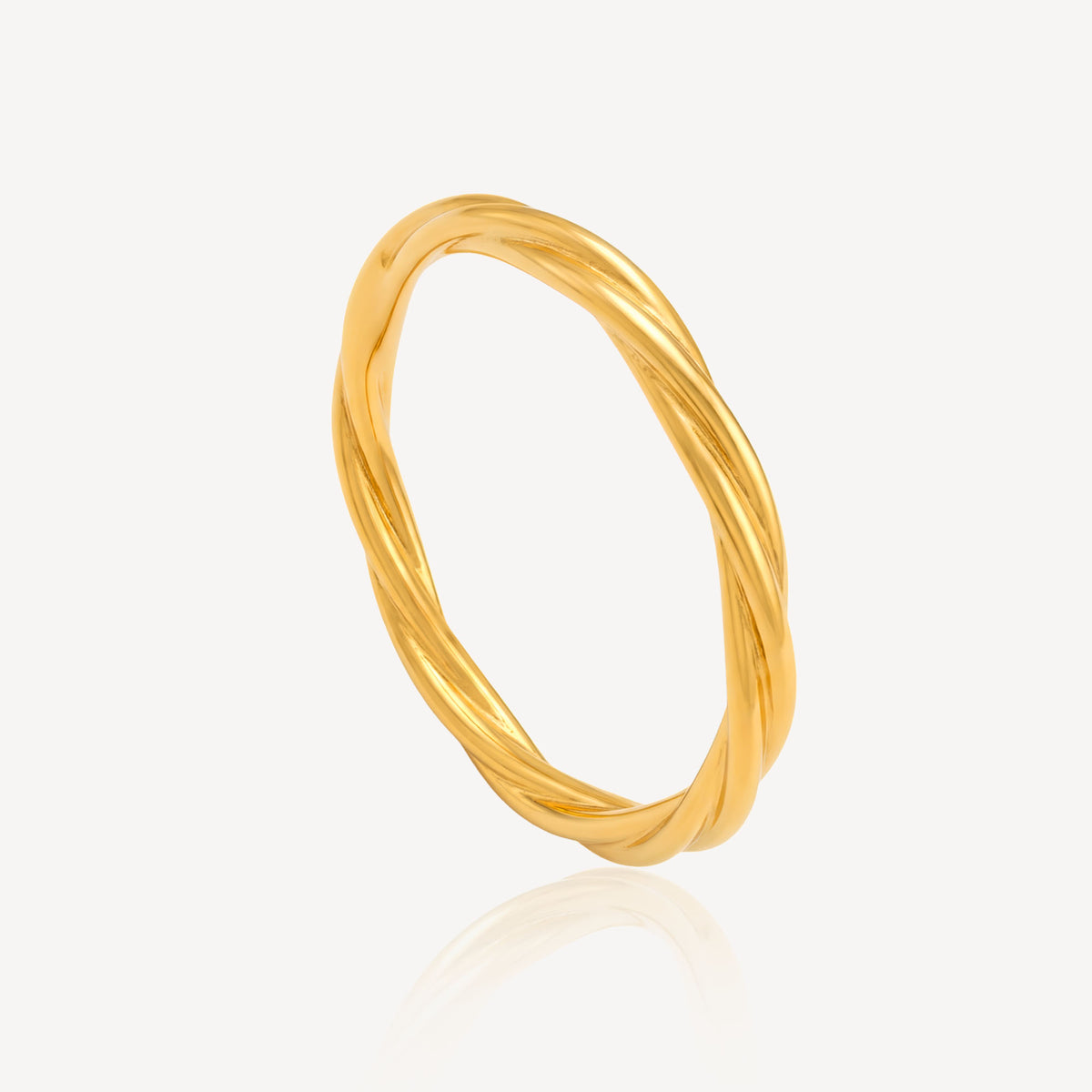 916 Gold Interlocking Ring