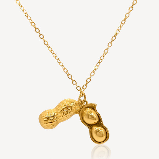 999 Gold Peanut Necklace Set
