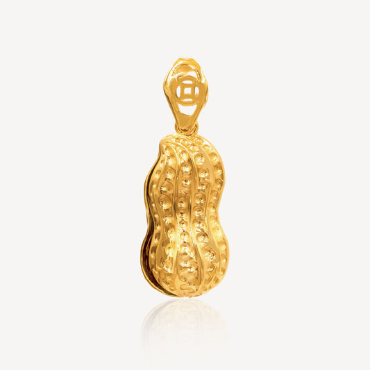 916 Gold Peanut Ingot Pendant