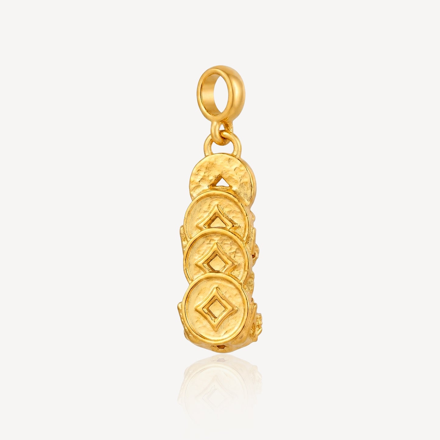 916 Gold Pixiu with Coin Charm