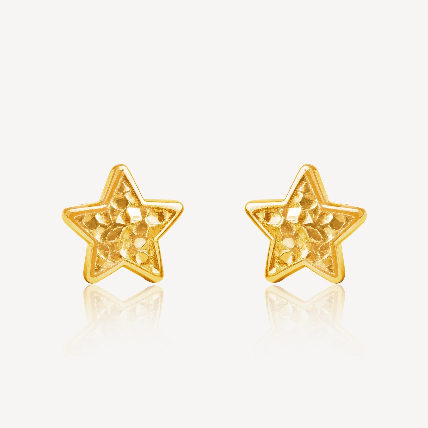 916 Gold Shining Star Earring