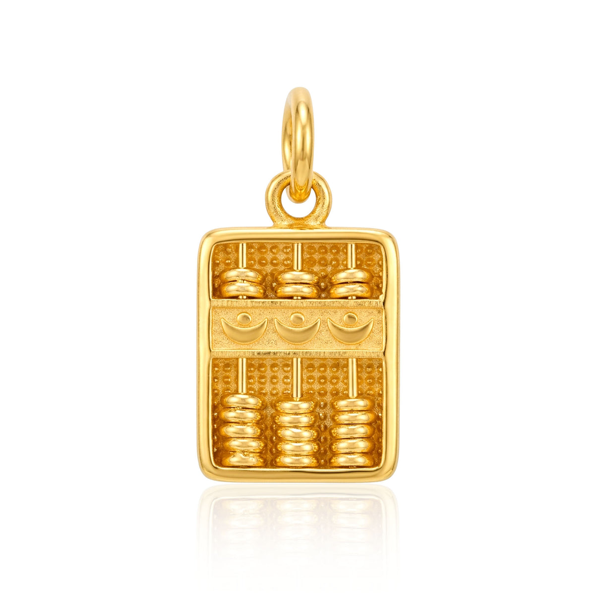 916 Gold 招财进宝 Abacus Charm