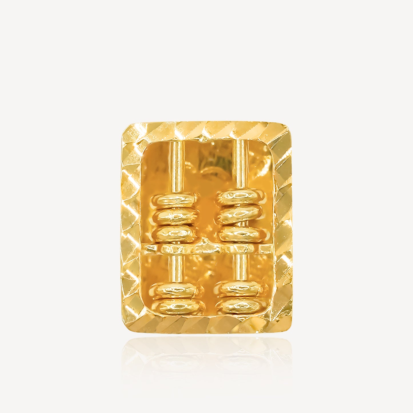 916 Gold 財 Charm