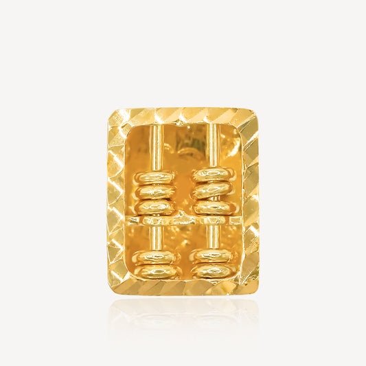 916 Gold 財 Charm
