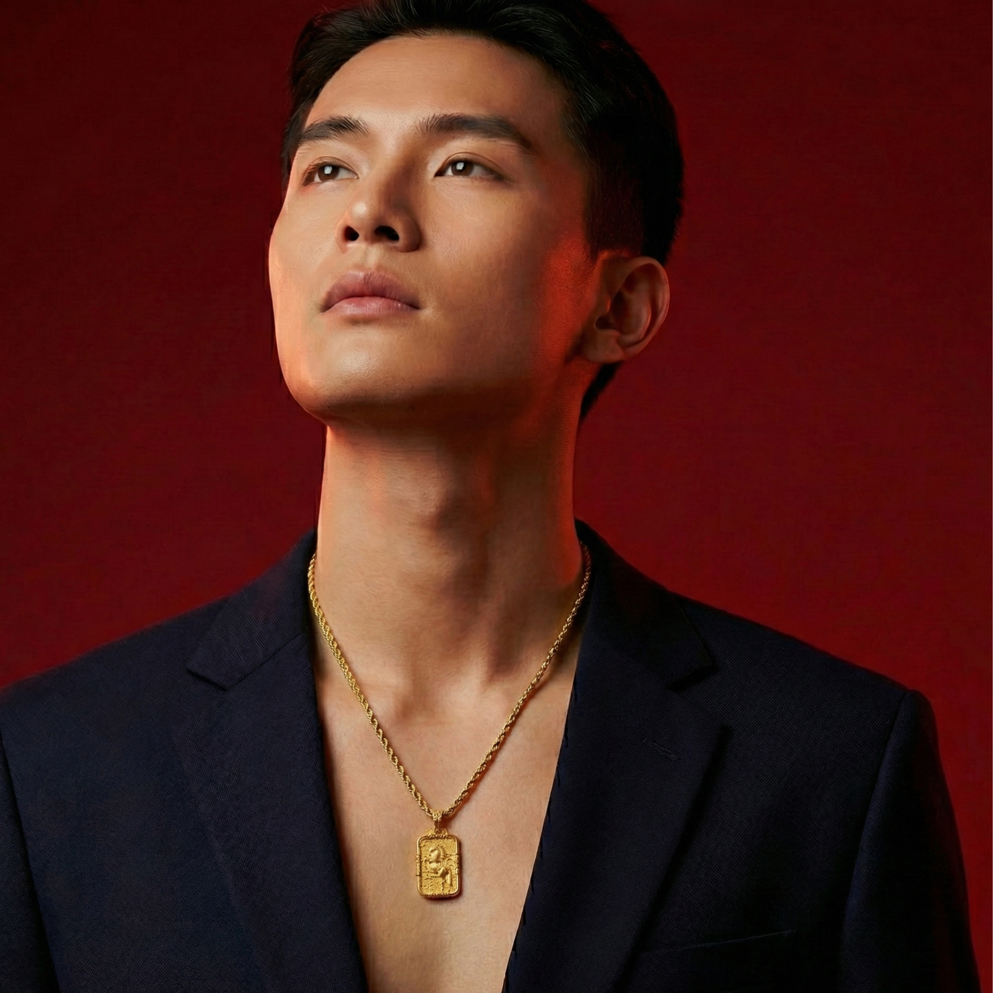 916 Gold 马到成功 Pendant (Small)