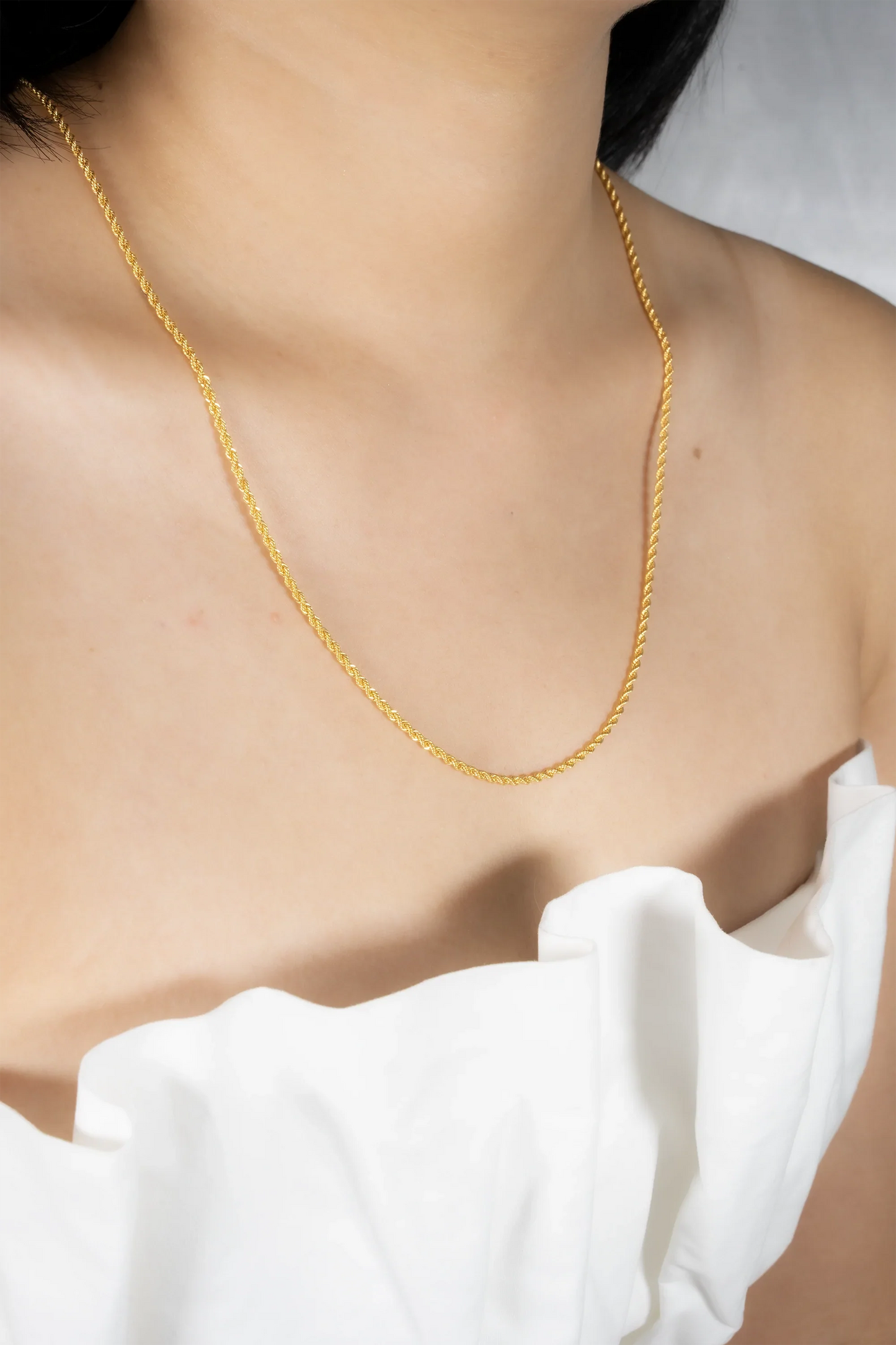 916 Gold Hollow Rope Chain (1.5mm Series)