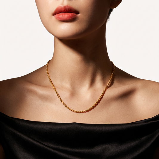 916 Gold Hollow Rope Chain (1.5mm Series)