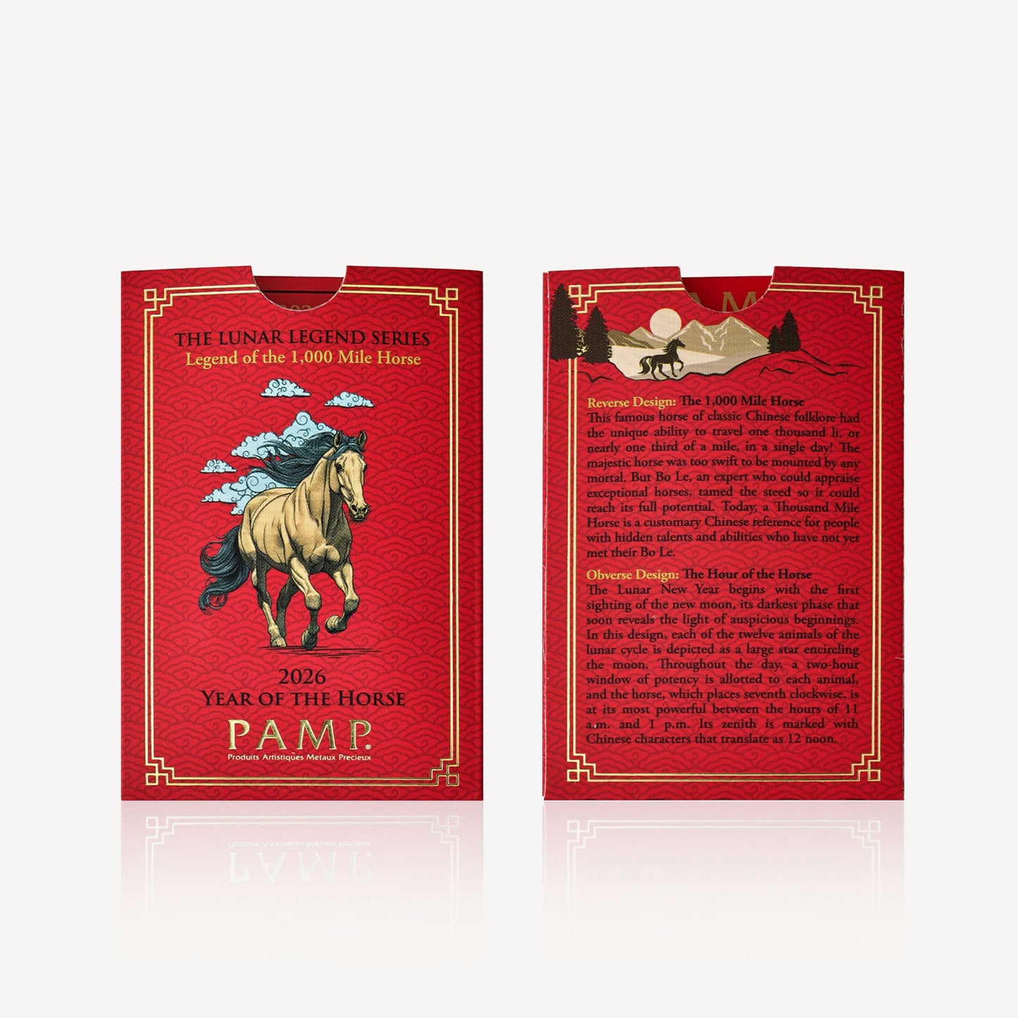 999.9 Gold PAMP Horse Year Gold Bar 5gm