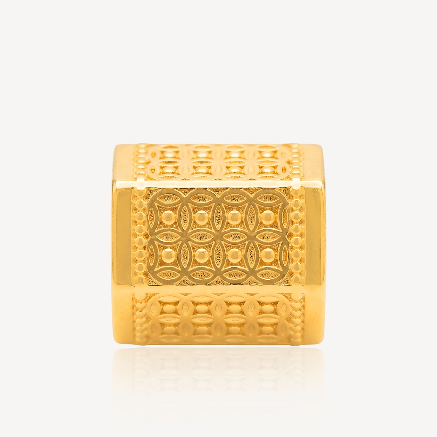 999 Gold Coin Drum Charm
