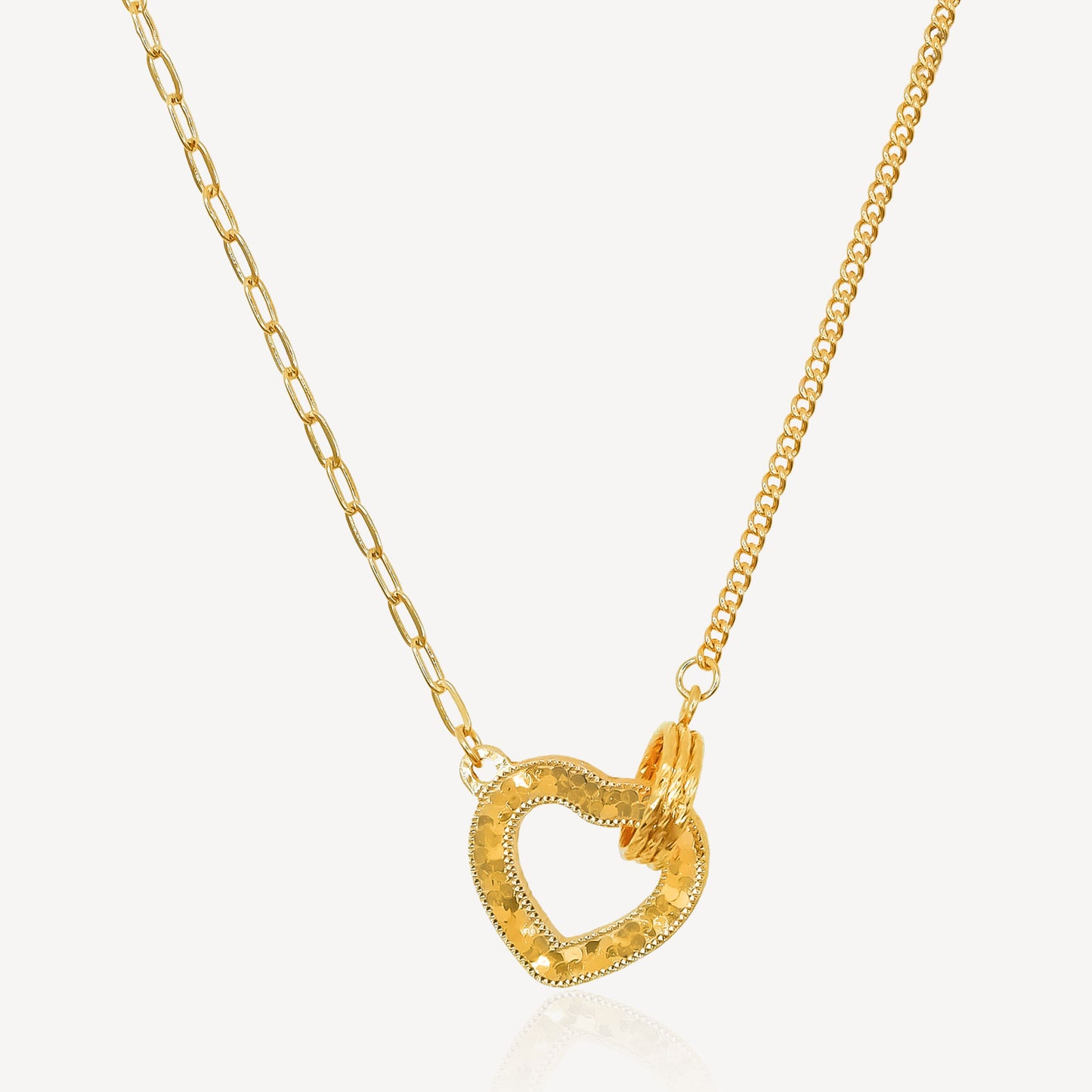 999 Gold Crush Love Necklace