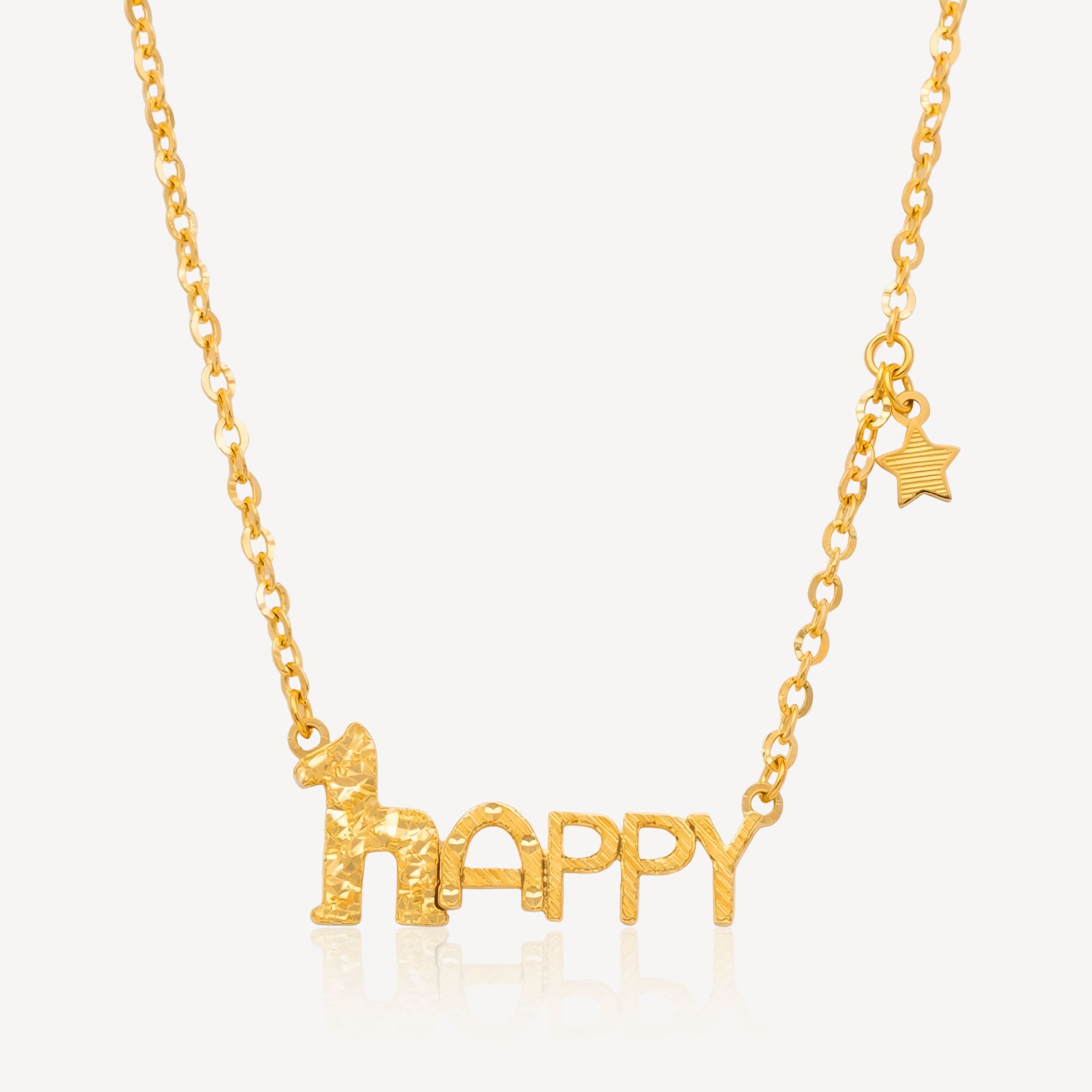 999 Gold Happy Necklace – Top Gold Shop