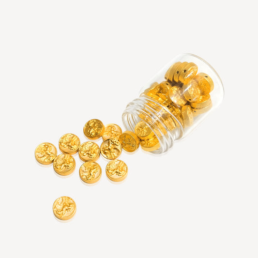 999 Gold Horse Coin Bean