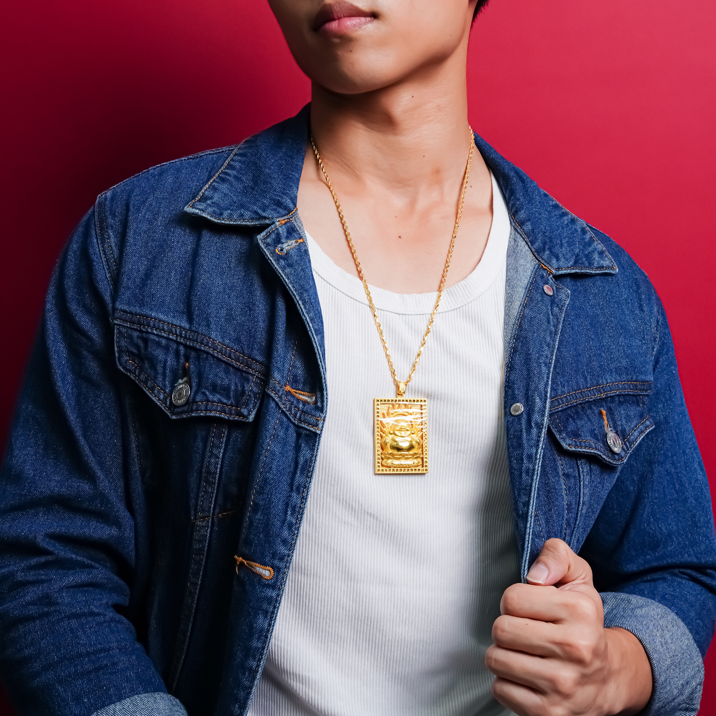999金笑佛吊坠