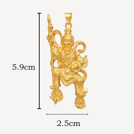 999 Gold Nezha Pendant