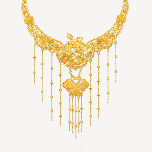 999 Gold Phoenix Wedding Set 四点金