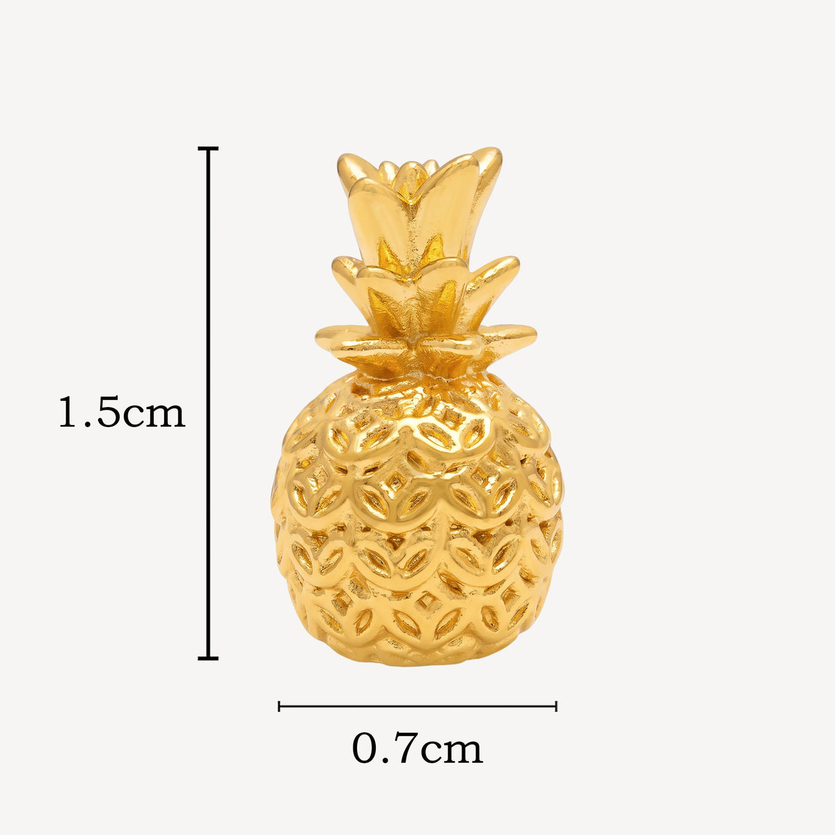 999 Gold Pineapple Ornament