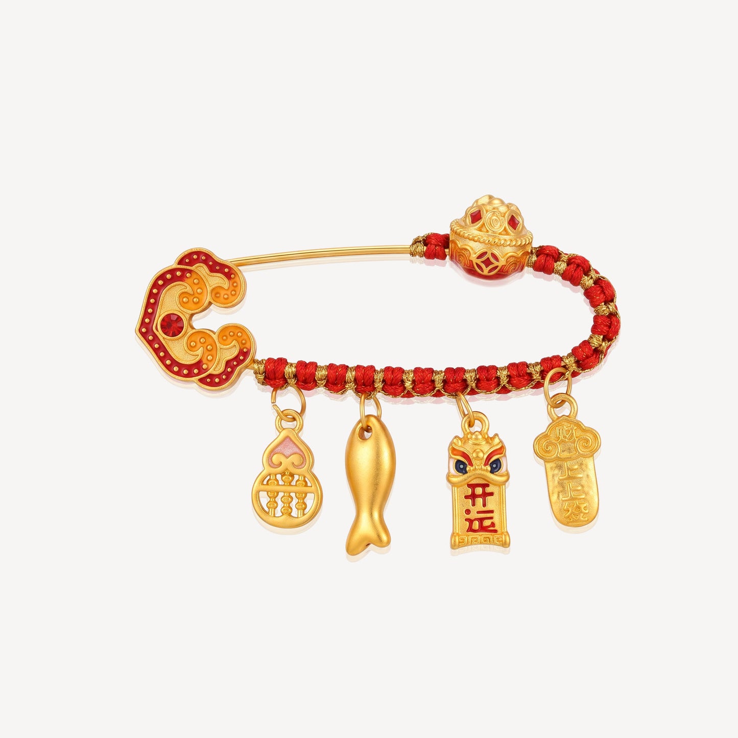 999 Gold Ruyi 聚宝盆 Baby Safety Pin
