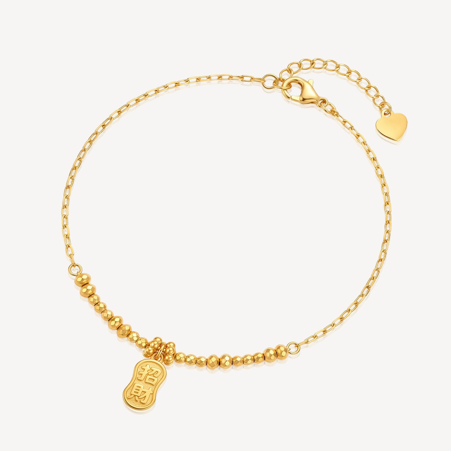 999 Gold 纳福 Bead Bracelet