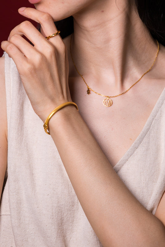 916 Gold Fashion Bangle - Top Gold Shop Gold Jewellery in singapore