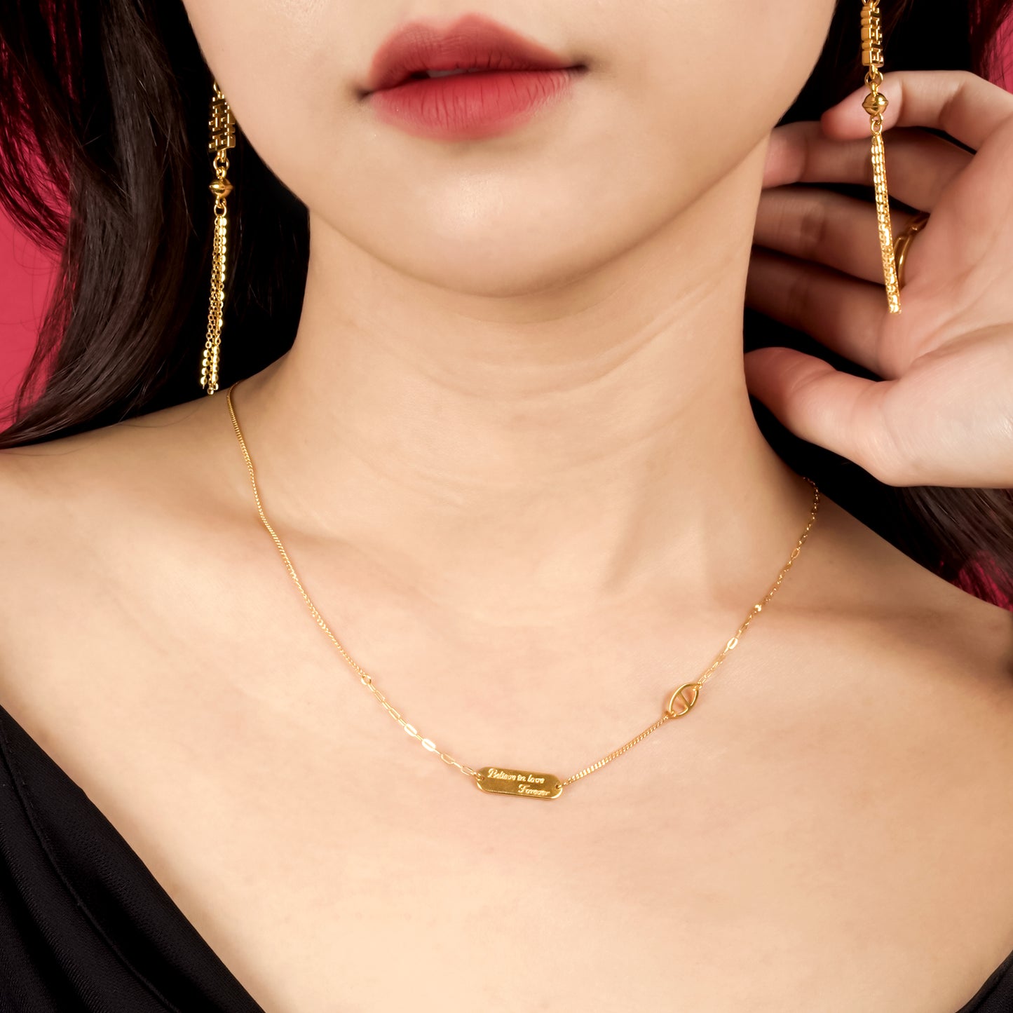 999 Gold ForeverLove Necklace set