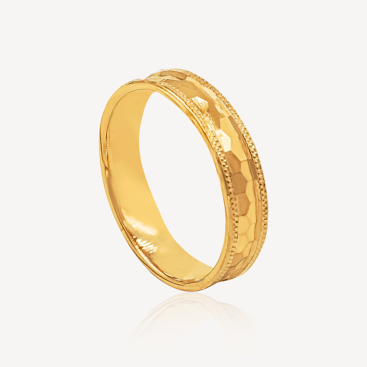 916 Rose Gold Honeycomb Ring