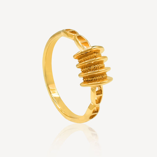 916 Gold Drum Wedding Set