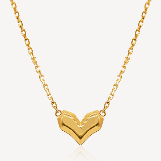 916 Gold Heart Chain