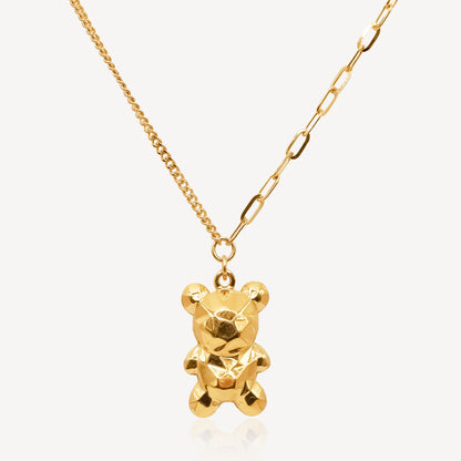 916 Gold Teddy Bear Chain