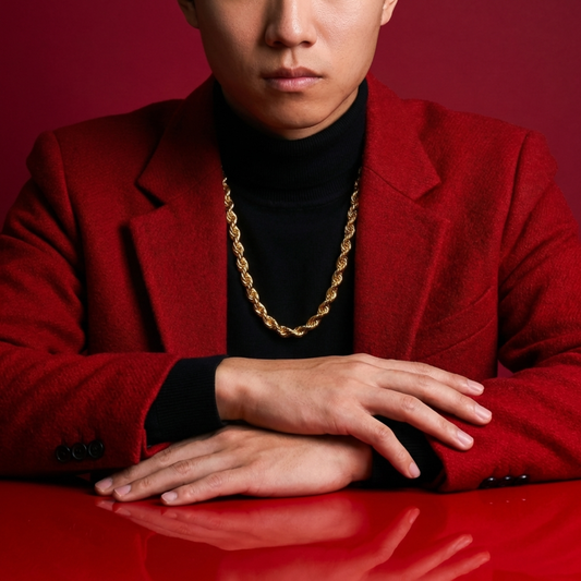 916 Gold 70cm Solid Rope [500GM] -PREORDER