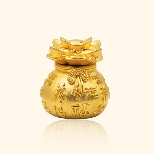 999 Gold Moneybag Ornament