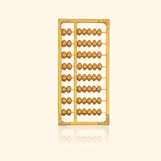 999 Gold Abacus Ornament